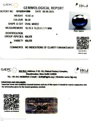 10.92/CT Natural Iolite With Govt. Lab Certificate (2331)